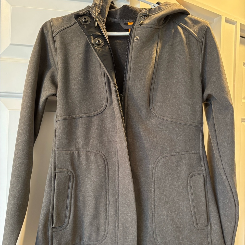Lucy Women's Dark Gray Hooded Utility Jacket